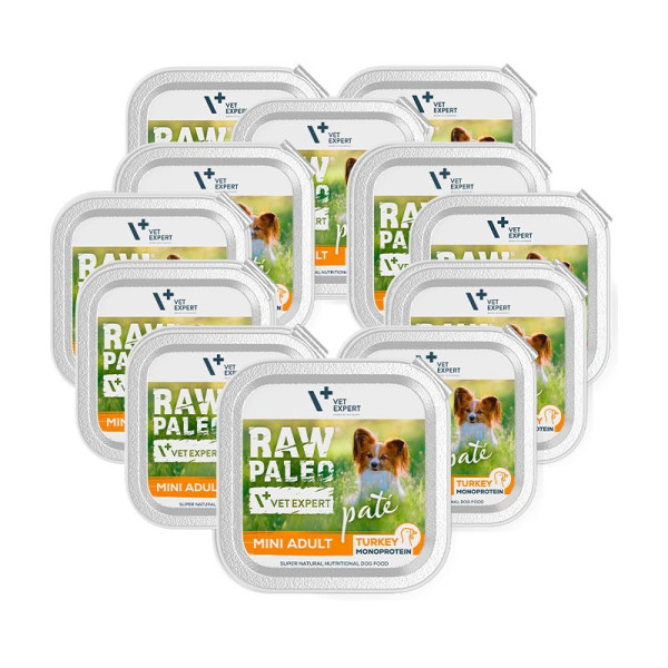 RAW PALEO PATE MINI ADULT TURKEY 12x150g