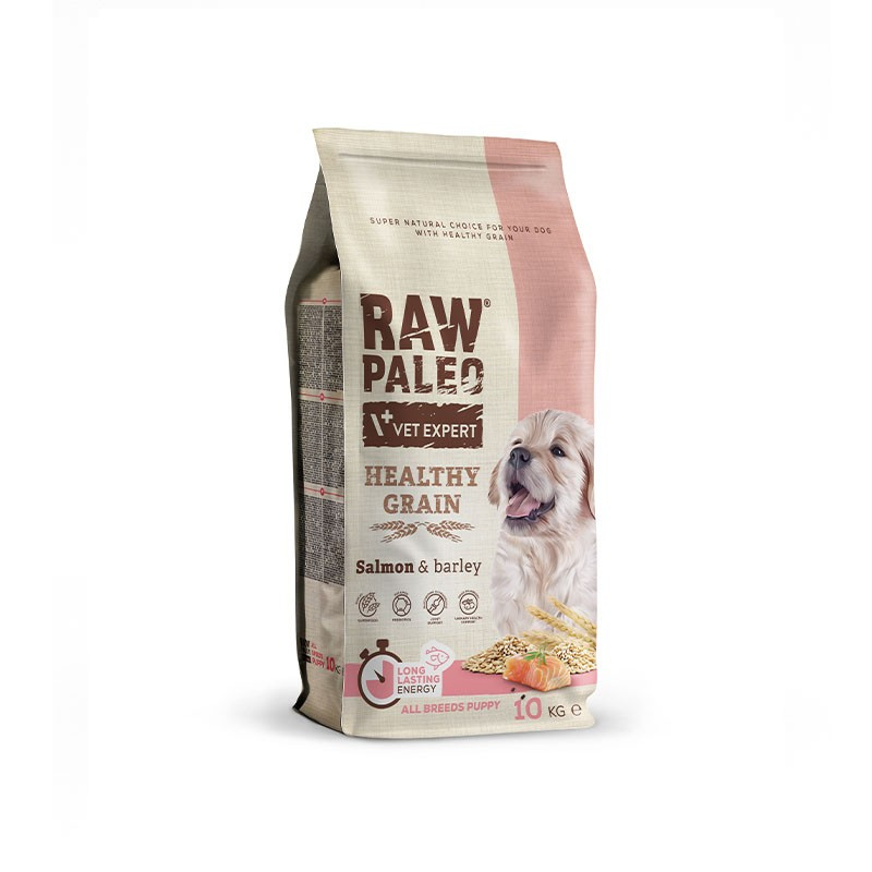 RAW PALEO HEALTHY GRAIN PUPPY SALMON - sucha karma z łososiem dla szczeniąt RAW PALEO HEALTHY GRAIN PUPPY SALMON - sucha karma z łososiem dla szczeniąt