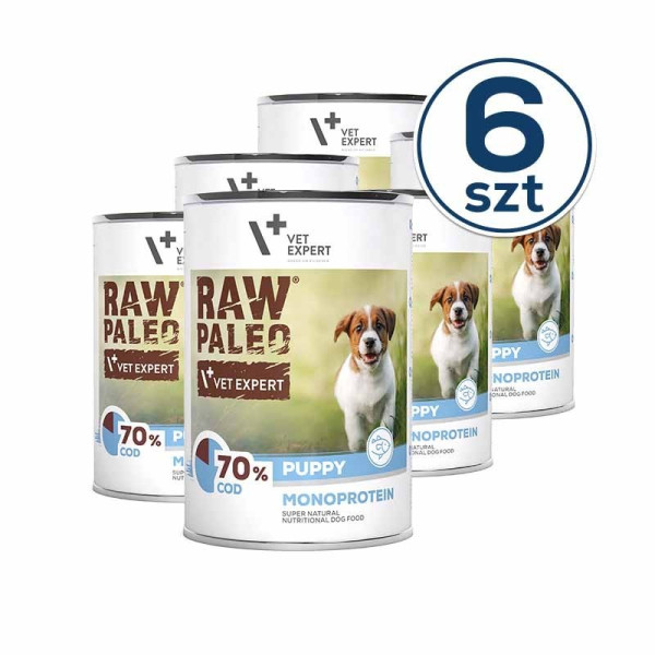 RAW PALEO PUPPY COD 6x400g