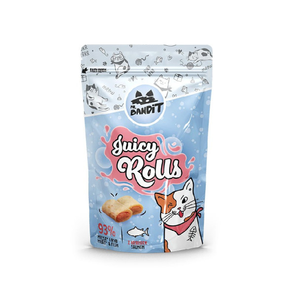 MR. BANDIT JUICY ROLLS - przysmak dla kota z łososiem