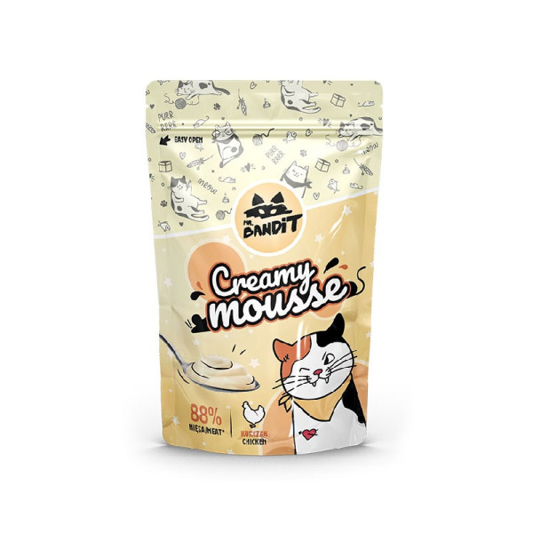 MR. BANDIT CREAMY MOUSSE - kremowa przekąska dla kota z kurczakiem