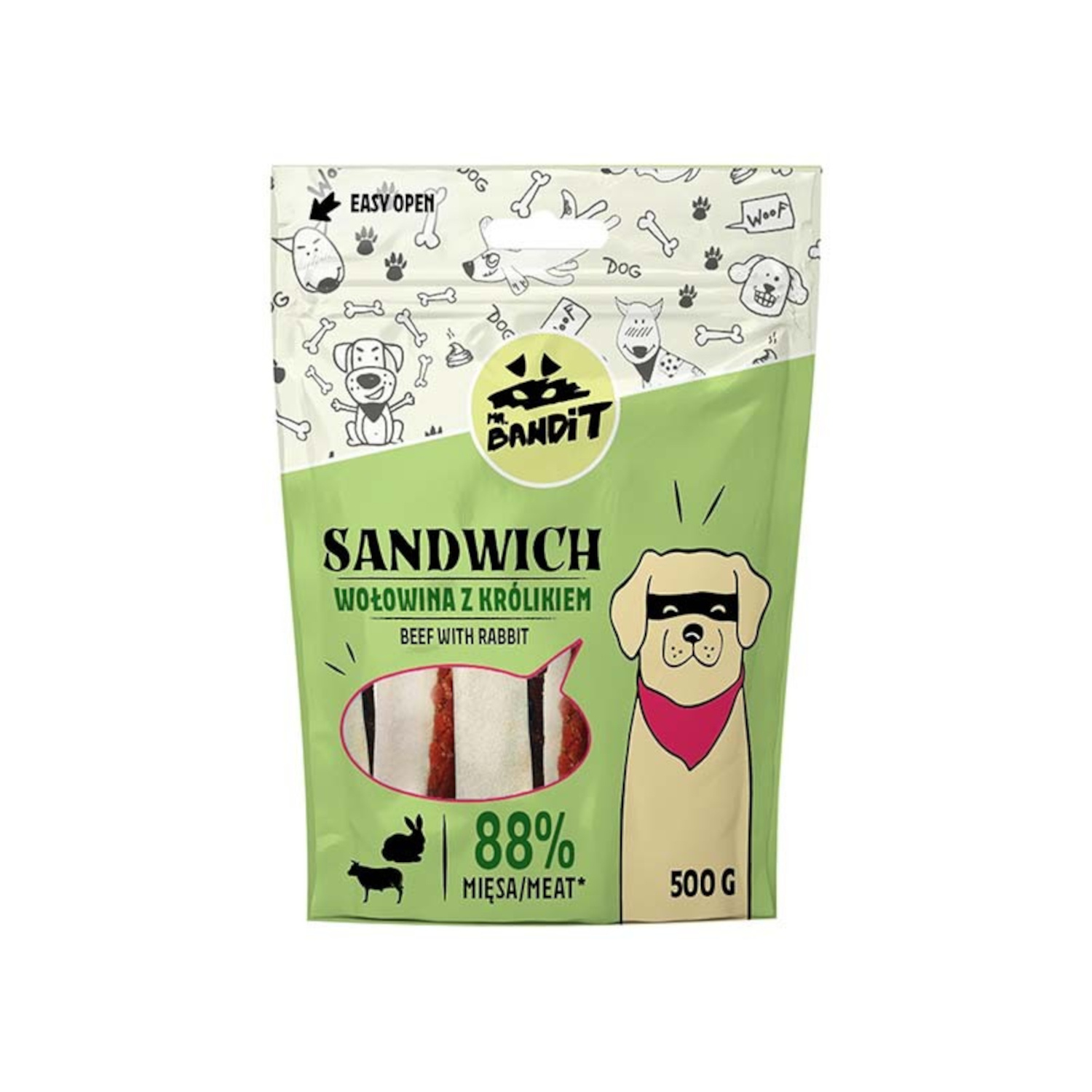 MR. BANDIT SANDWICH - wołowina z królikiem 500g