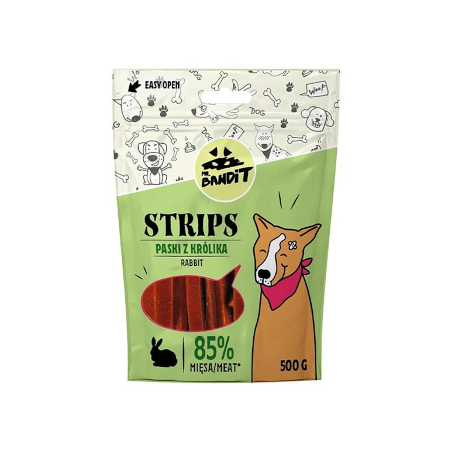 MR. BANDIT STRIPS SLIM - paski z królika 500g