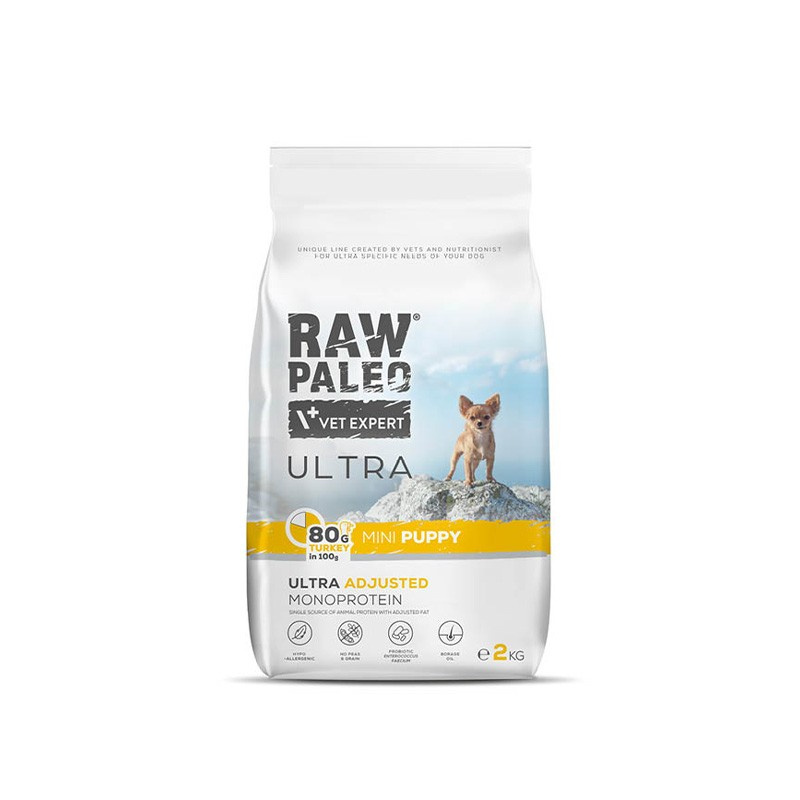 RAW PALEO ULTRA TURKEY PUPPY MINI - sucha karma z indykiem dla szczeniąt ras małych RAW PALEO ULTRA TURKEY PUPPY MINI - sucha karma z indykiem dla szczeniąt ras małych