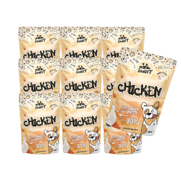 Mr. Bandit CHICKEN 10x180g - mokra karma z kurczakiem dla psów dorosłych