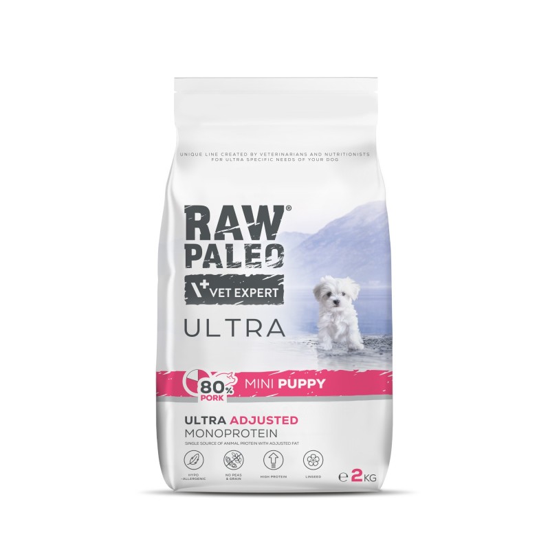 Raw Paleo Ultra Pork puppy mini 2 kg Raw Paleo Ultra Pork puppy mini 2 kg