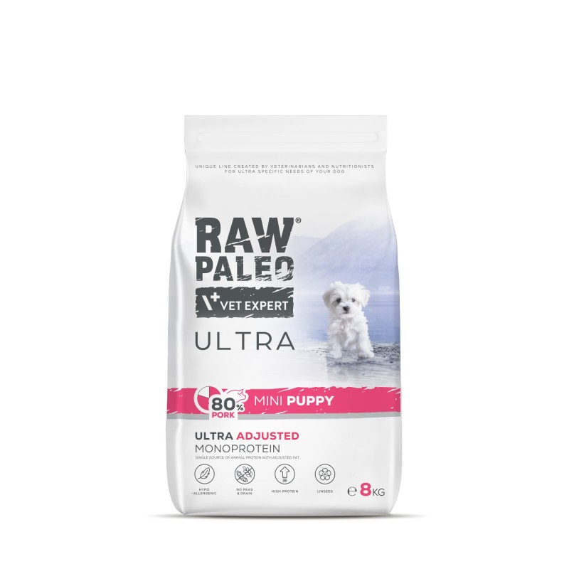 Raw Paleo Ultra Pork puppy mini 8 kg