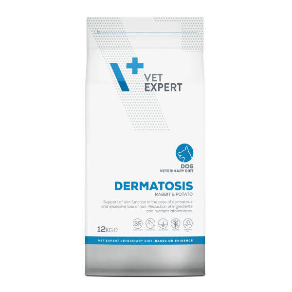 VET EXPERT DERMATOSIS DOG RABBIT & POTATO - sucha karma weterynaryjna dla psów