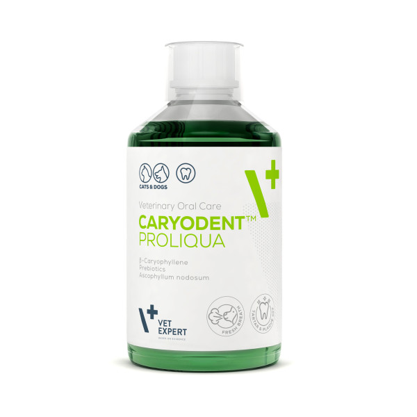 VET EXPERT CARYODENT™ PROLIQUA - płyn do higieny jamy ustnej dla psa i kota 250 ml