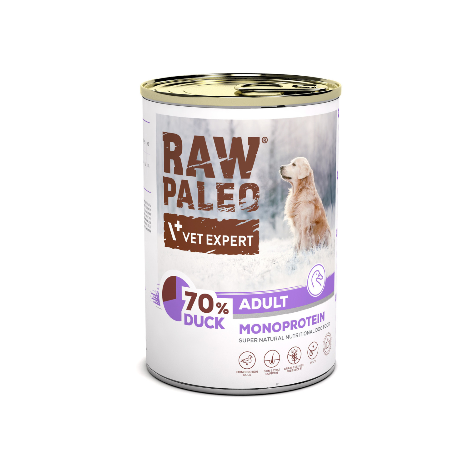 RAW PALEO ADULT DOG DUCK 400g - mokra karma dla psów dorosłych monoproteina z kaczką RAW PALEO ADULT DOG DUCK 400g - mokra karma dla psów dorosłych monoproteina z kaczką