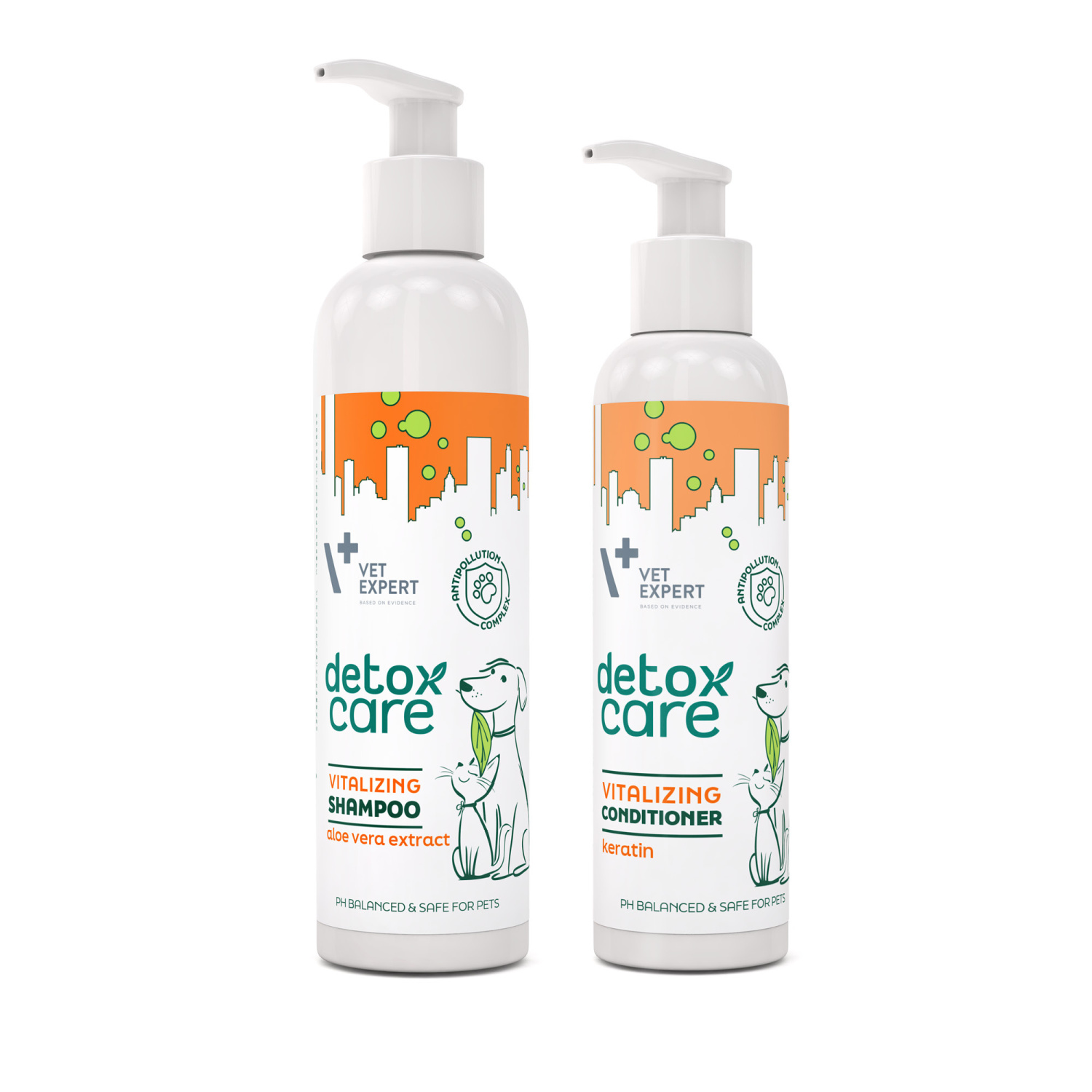 VET EXPERT Detox Care Vitalizing - zestaw witalizująco-ochronny - szampon i odżywka VET EXPERT Detox Care Vitalizing - zestaw witalizująco-ochronny - szampon i odżywka