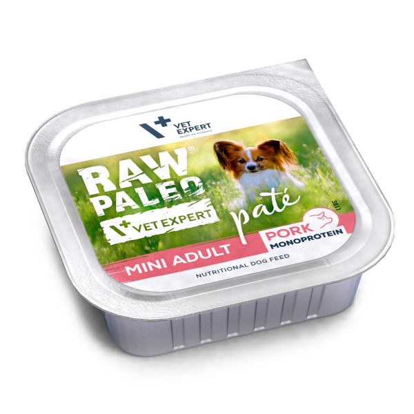 RAW PALEO PORK PATE MINI ADULT - mokra karma dla psów dorosłych - wieprzowina 150 g