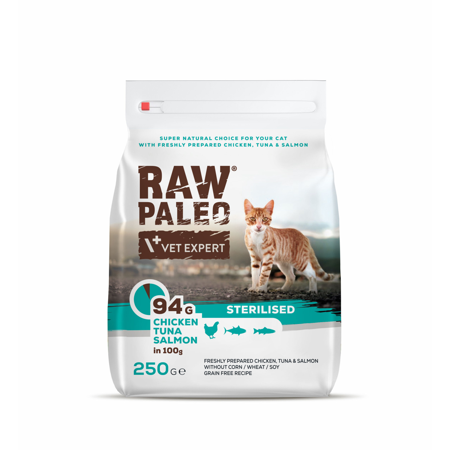 RAW PALEO STERILISED CAT – sucha karma z kurczakiem, tuńczykiem i łososiem dla kotów sterylizowanych RAW PALEO STERILISED CAT – sucha karma z kurczakiem, tuńczykiem i łososiem dla kotów sterylizowanych