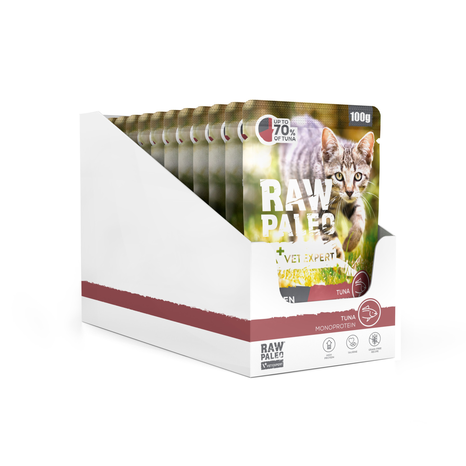 RAW PALEO KITTEN CAT TUNA 12x100g - mokra karma dla kociąt - tuńczyk RAW PALEO KITTEN CAT TUNA 12x100g - mokra karma dla kociąt - tuńczyk
