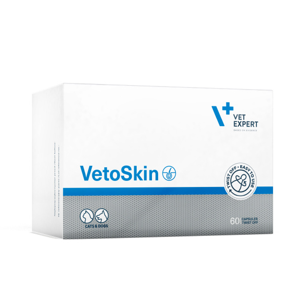 VET EXPERT VETOSKIN - preparat na skórę i sierść dla psów i kotów Twist Off w blistrze