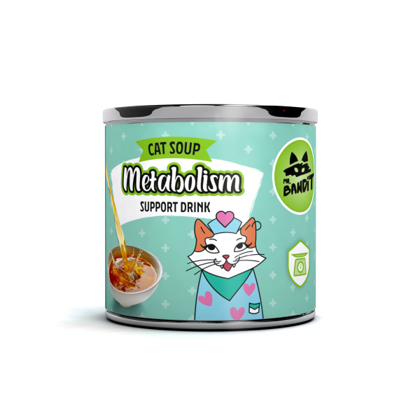 MR. BANDIT SALMON METABOLISM SUPPORT DRINK FOR CATS - napój funkcjonalny z łososiem dla kota na metabolizm