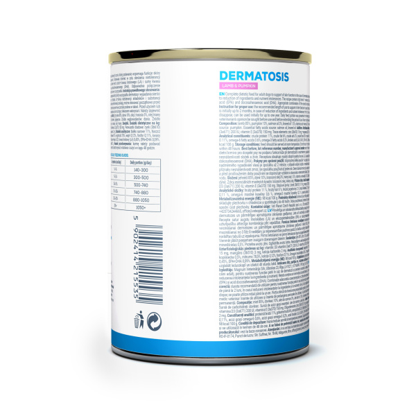 VET EXPERT DERMATOSIS DOG LAMB&PUMPKIN 400g - mokra karma weterynaryjna dla psów