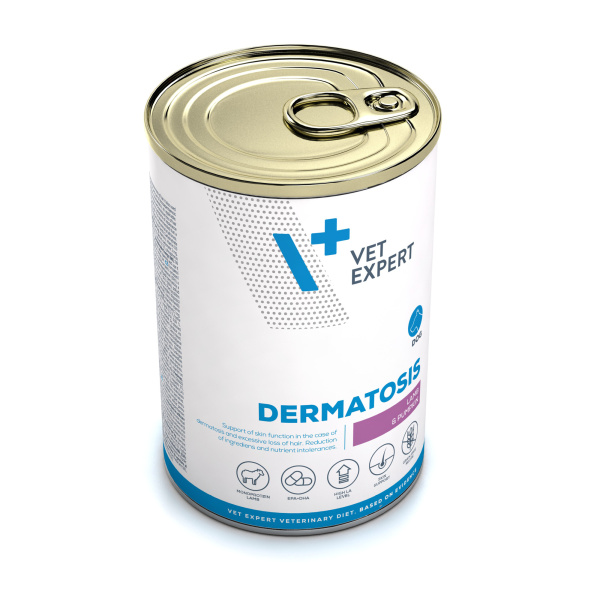 VET EXPERT DERMATOSIS DOG LAMB&PUMPKIN 400g - mokra karma weterynaryjna dla psów