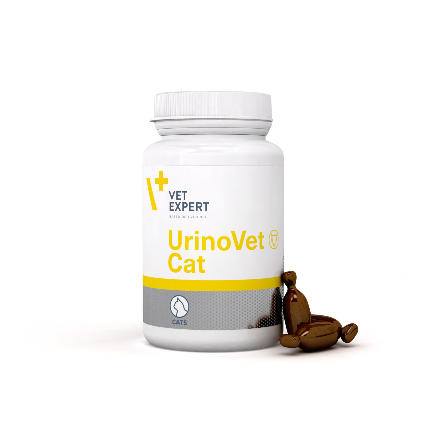 UrinoVet Cat to peparat przeznaczony dla kotów w celu wspomagania optymalnego funkcjonowania układu moczowego.