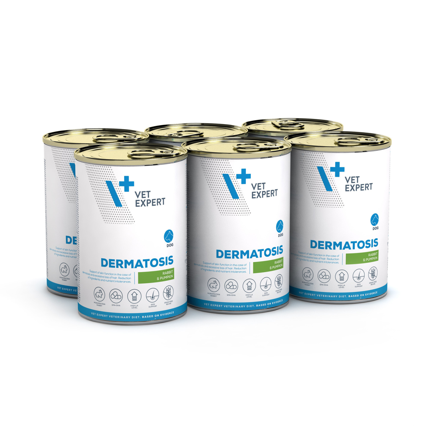 ET EXPERT DERMATOSIS RABBIT&PUMPKIN 6x400g  - mokra karma weterynaryjna dla psów