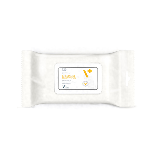 VET EXPERT SPECIALIST LINE -  SHAMPOO, MOUSSE, HEXAWIPES - pełne wsparcie przy infekcji skóry psa i kota