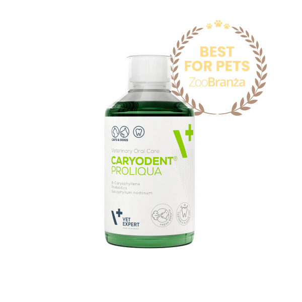 VET EXPERT CARYODENT® zestaw FINGER WIPES i PROLIQUA - czyściki i płyn do higieny jamy ustnej psa i kota