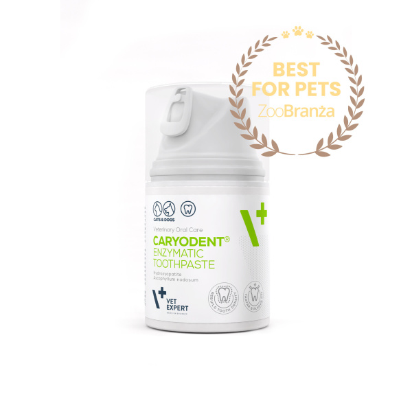 VET EXPERT CARYODENT® zestaw ENZYMATIC TOOTHPASTE i PROLIQUA - pasta do zębów i płyn do higieny jamy ustnej psa i kota