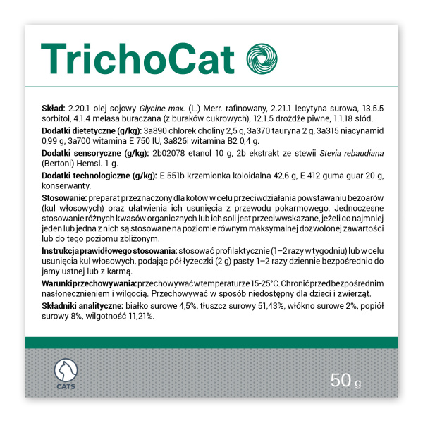 VET EXPERT TRICHOCAT - pasta odkłaczająca dla kotów