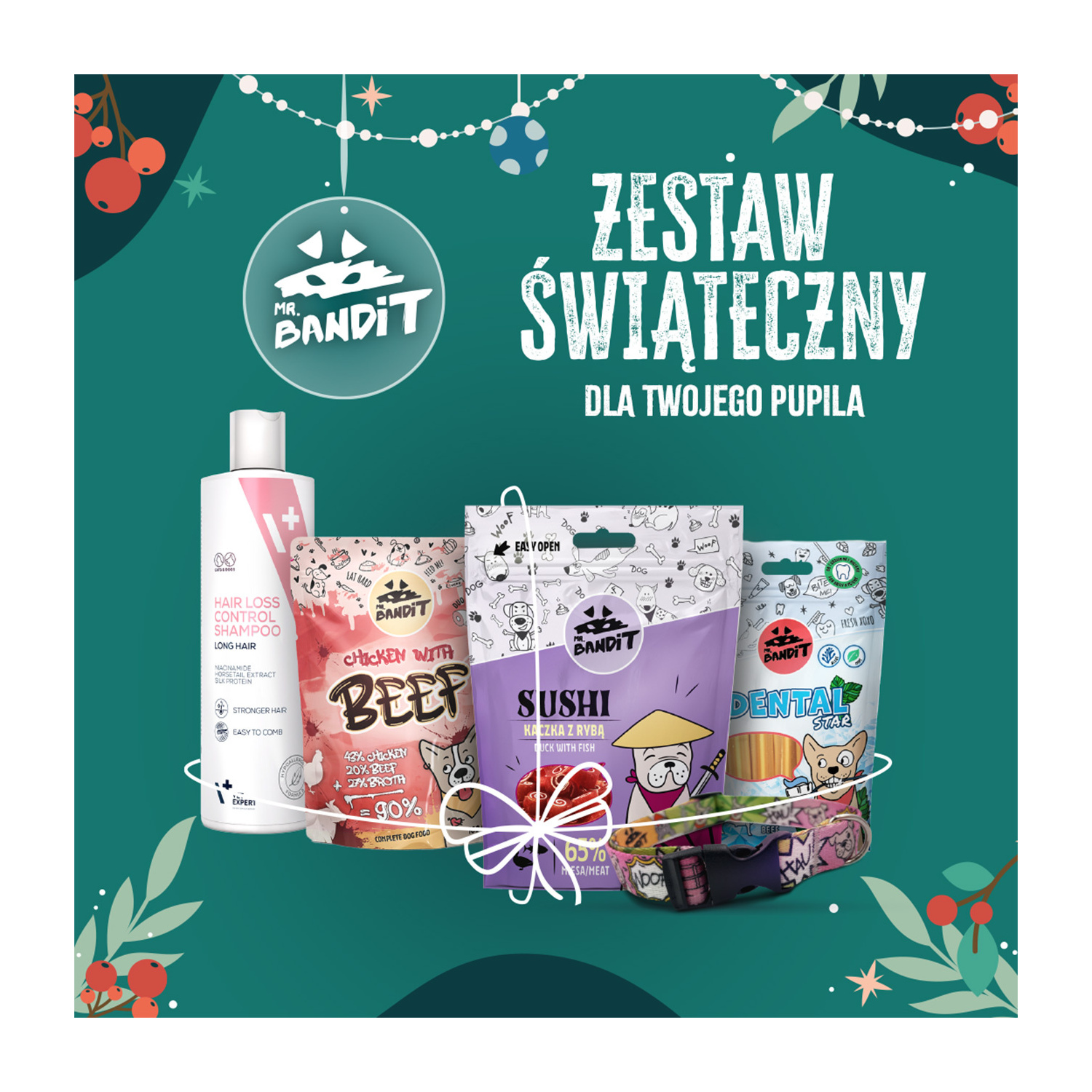 MR. BANDIT pakiet świąteczny VET PLANET - prezenty dla psa