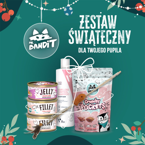MR. BANDIT pakiet świąteczny VET PLANET - prezenty dla kota