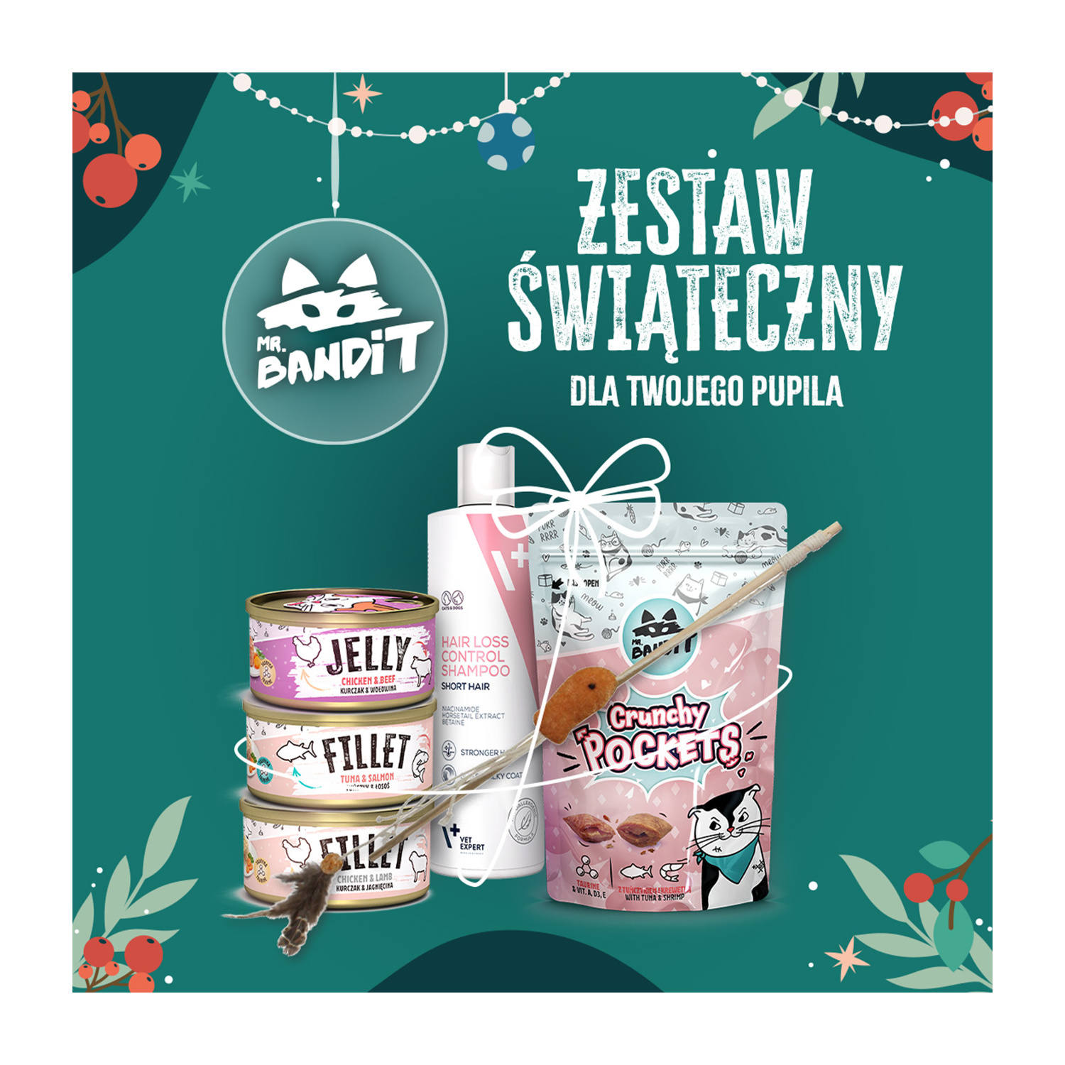MR. BANDIT pakiet świąteczny VET PLANET - prezenty dla kota