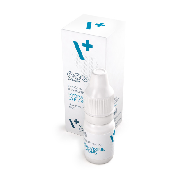 VET EXPERT HYDRA-VISINE EYE DROPS - "sztuczne łzy" w postaci kropli do oczu dla psa i kota 7 ml