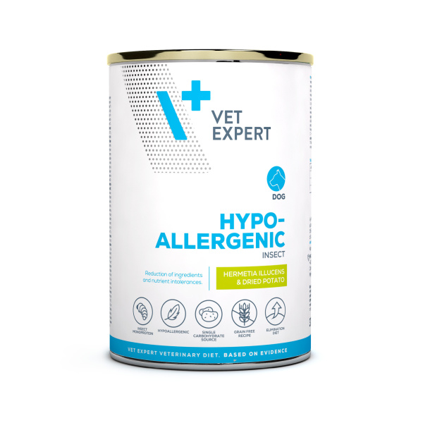 VET EXPERT HYPOALLERGENIC INSECT 375g - mokra karma weterynaryjna dla psów