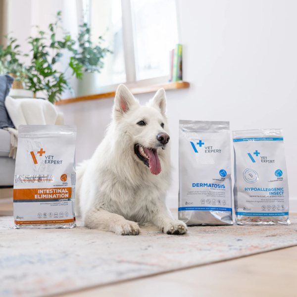 VET EXPERT DERMATOSIS DOG RABBIT & POTATO - sucha karma weterynaryjna dla psów