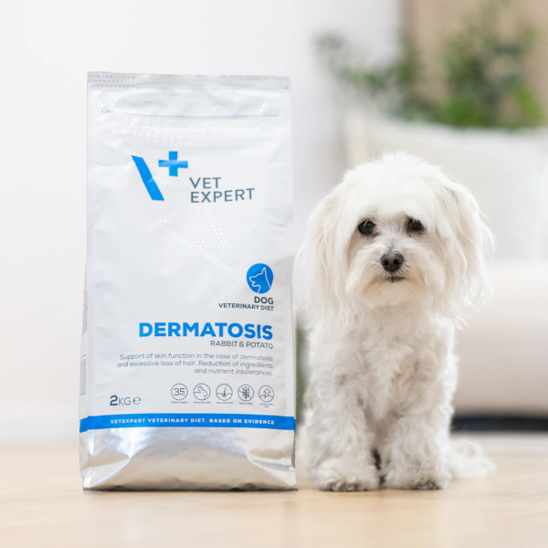 VET EXPERT DERMATOSIS DOG RABBIT & POTATO - sucha karma weterynaryjna dla psów