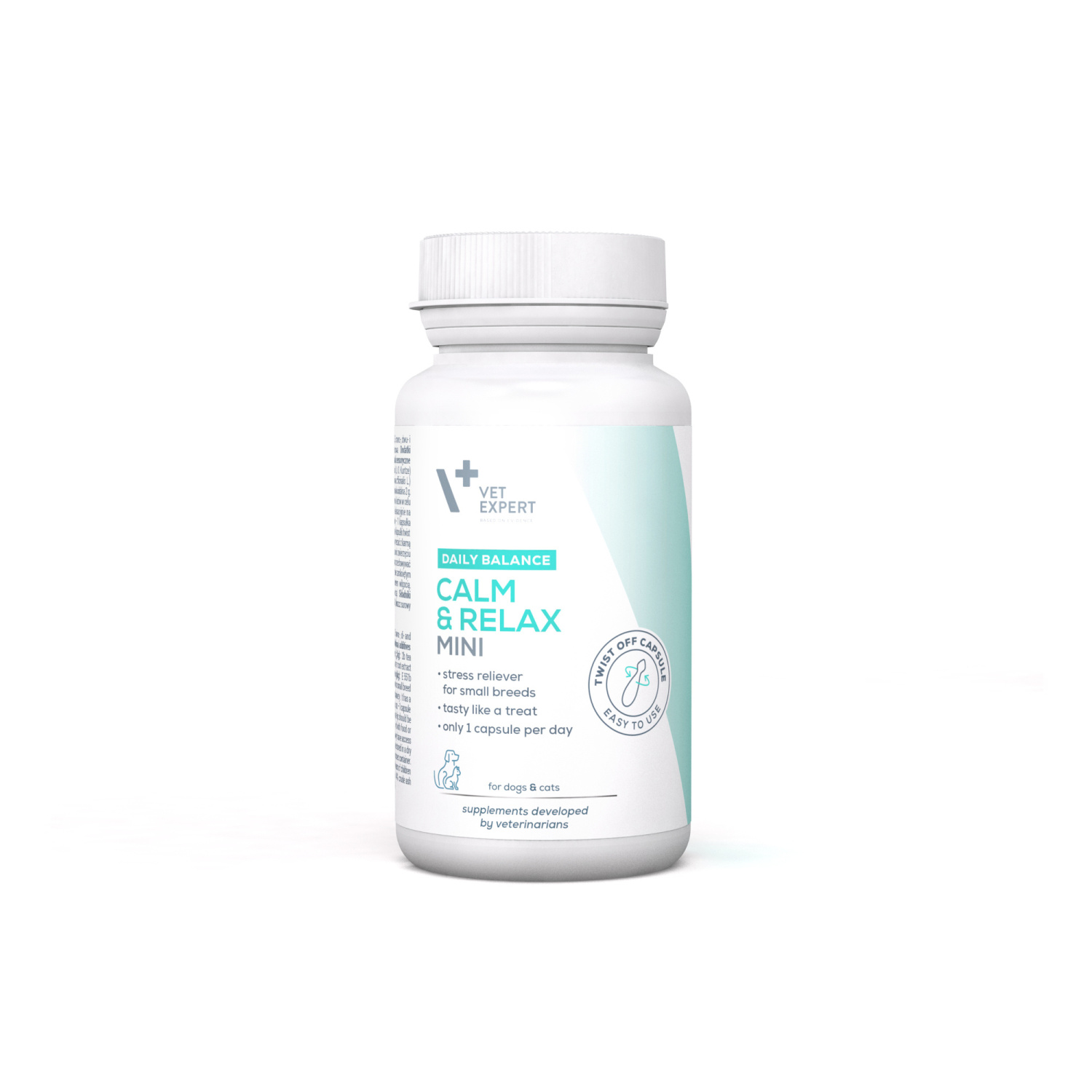 VET EXPERT CALM & RELAX MINI - preparat na objawy stresu dla psów małych ras i kotów