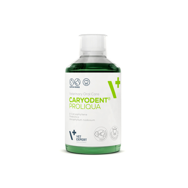 VET EXPERT CARYODENT® zestaw ENZYMATIC TOOTHPASTE i PROLIQUA - pasta do zębów i płyn do higieny jamy ustnej psa i kota