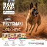 RAW PALEO Olympic Turkey Mini 90g - hipoalergiczny monoproteinowy przysmak treningowy dla psa