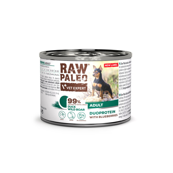 RAW PALEO DUCK&BOAR ADULT...