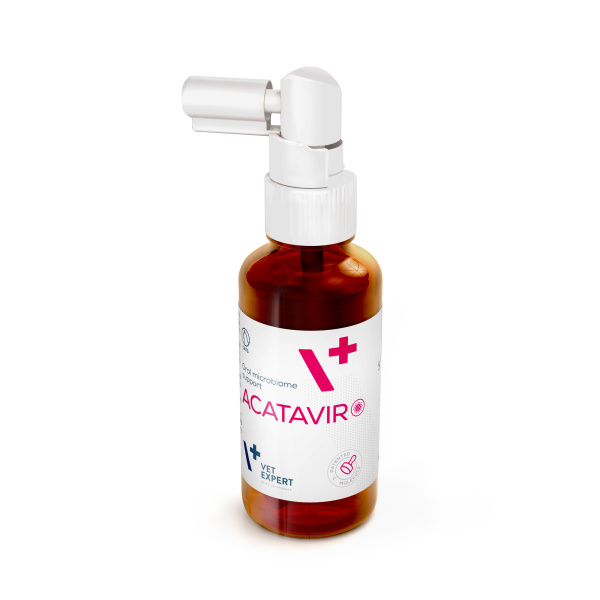 VET EXPERT ACATAVIR - żelowy preparat wspierający w "kocim katarze" 30 ml