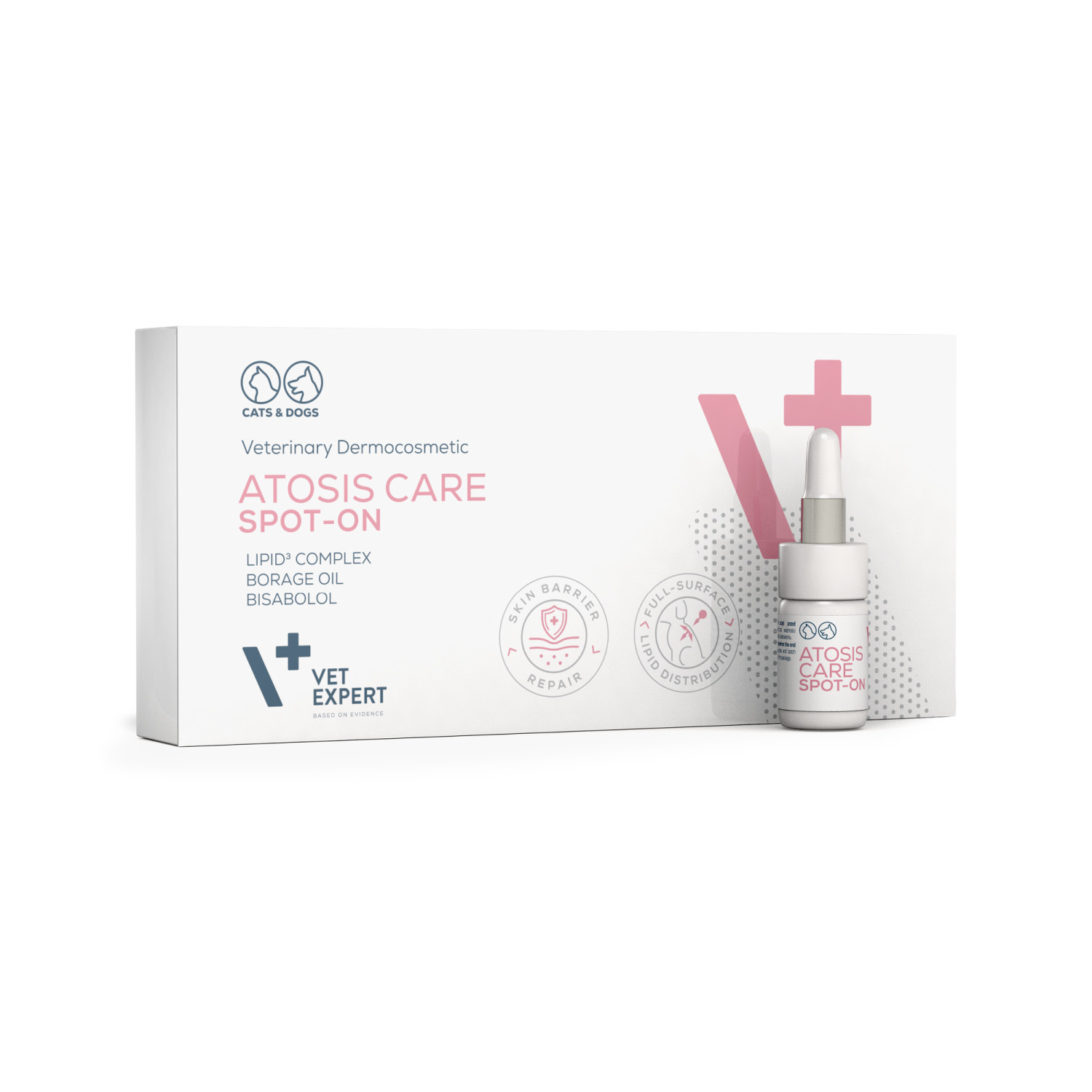 VET EXPERT ATOSIS CARE SPOT-ON - specjalistyczny preparat do stosowania miejscowego dla psów i kotów ze skórą skłonną do atopii