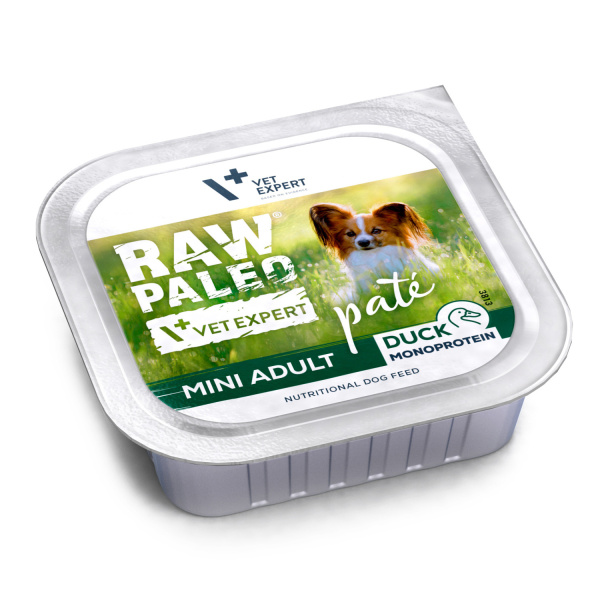 Zestaw RAW PALEO PATE MINI ADULT - mokra karma dla psów dorosłych 5x 150g