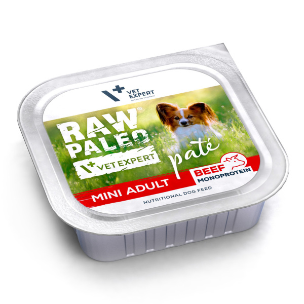Zestaw RAW PALEO PATE MINI ADULT - mokra karma dla psów dorosłych 5x 150g
