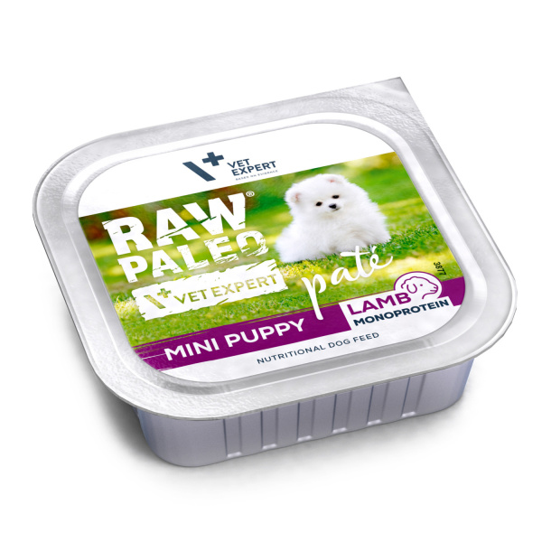 Zestaw RAW PALEO PATE MINI PUPPY - mokra karma dla szczeniąt 5x 150g