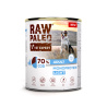 Zestaw RAW PALEO ADULT BEEF & RABBIT & TURKEY & COD - mokra karma dla psów dorosłych 3x 800g + 2x 400g