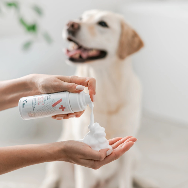 VET EXPERT ATOSIS CARE MOUSSE - szampon w piance do kąpieli na sucho dla psów i kotów ze skórą skłonną do atopii 150 ml