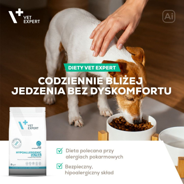 VET EXPERT HYPOALLERGENIC ULTRA - sucha karma weterynaryjna dla psów