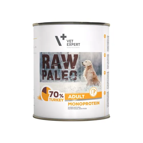 RAW PALEO ADULT DOG TURKEY 6x800g - mokra karma dla psów dorosłych monoproteina z indykiem