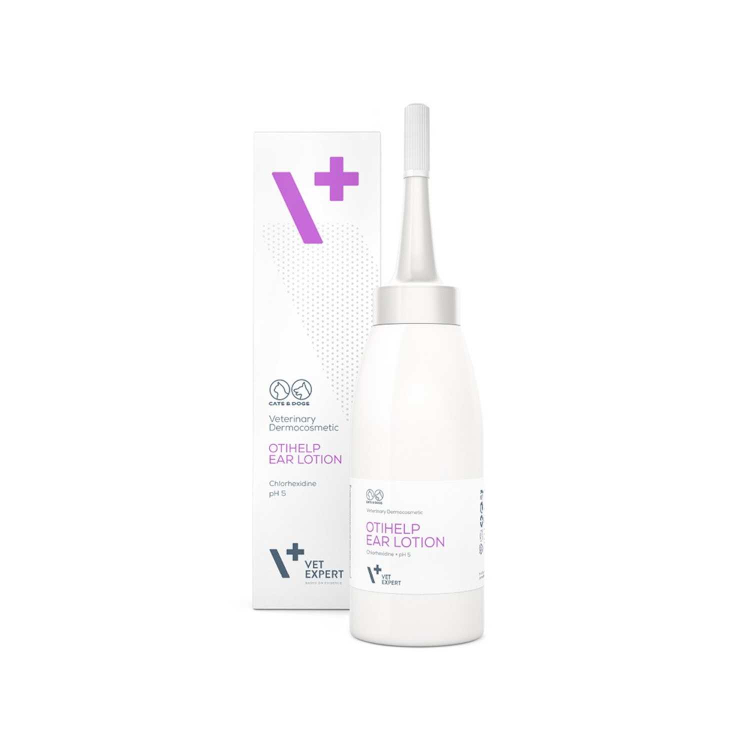 VET EXPERT OTIHELP EAR LOTION - preparat do pielęgnacji uszu dla psów i kotów 75 ml