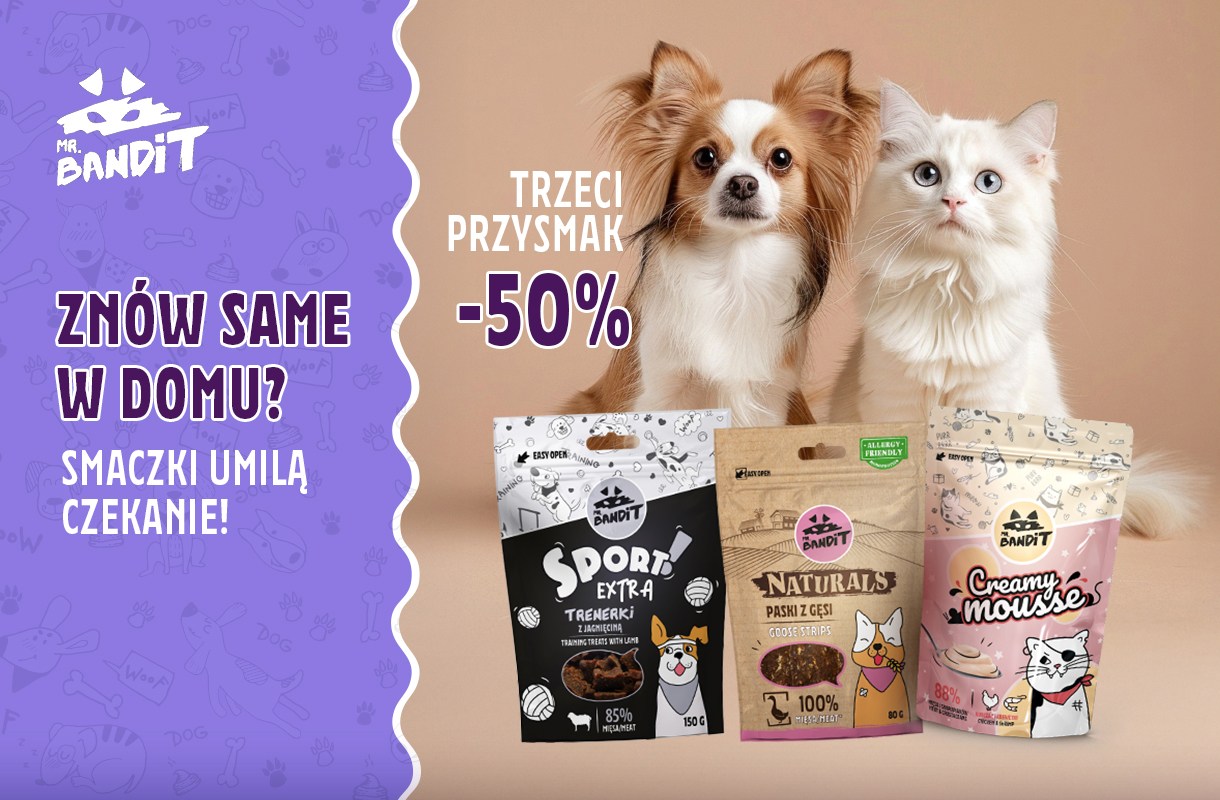 Promocja na przysmaki: trzeci -50%